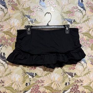 Liz Claiborne Black Ruffle Bikini Bottom